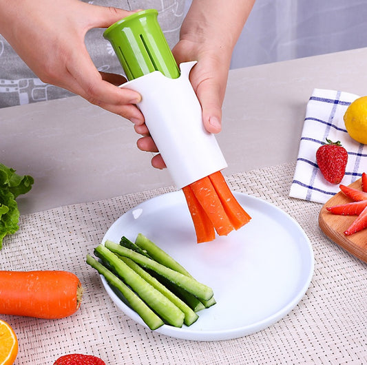 Creative Vegetable Cucumber Carrot Divider Strawberry Slicer Splitter Kitchen Gadget Accessories